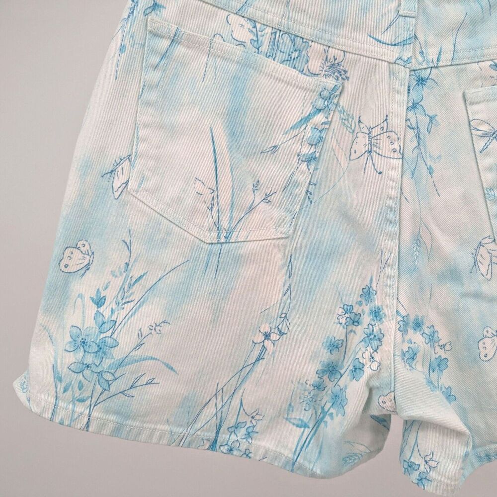 Vintage 90s y2k Bill Blass Jeanswear Denim Shorts Butterfly Floral High Rise 12 - Picture 3 of 11